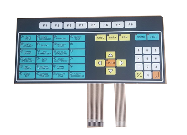 Tajima embroidery machine operating panel